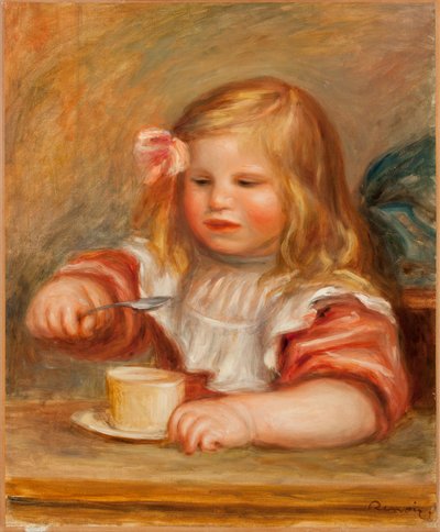 Coco eszi a levest alkotó: Pierre Auguste Renoir